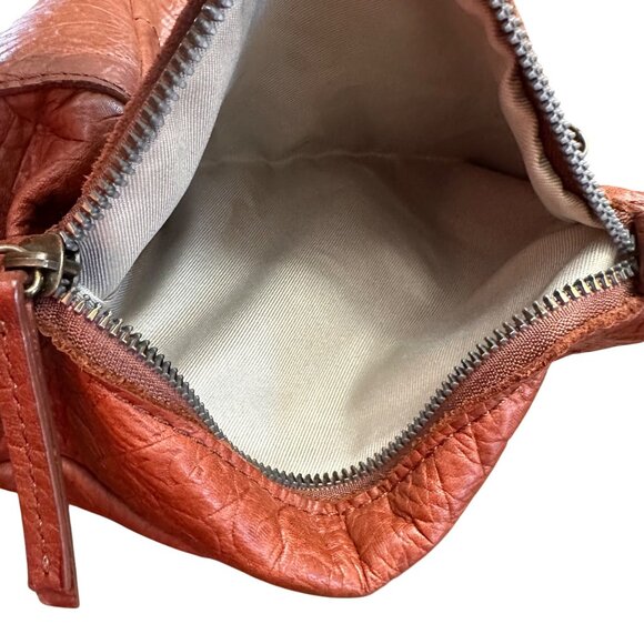 American Leather Co Handbag Shoulder Purse Brown Tooled Leather Bag Pockets - Picture 15 of 16